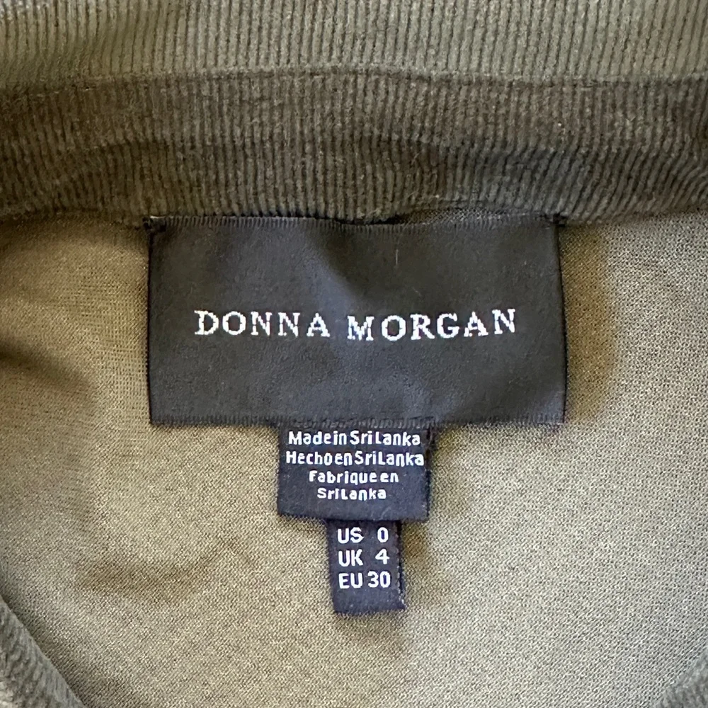 Donna Morgan Dark Green Long Sleeve Dress | Size 0 - Picture 3 of 4